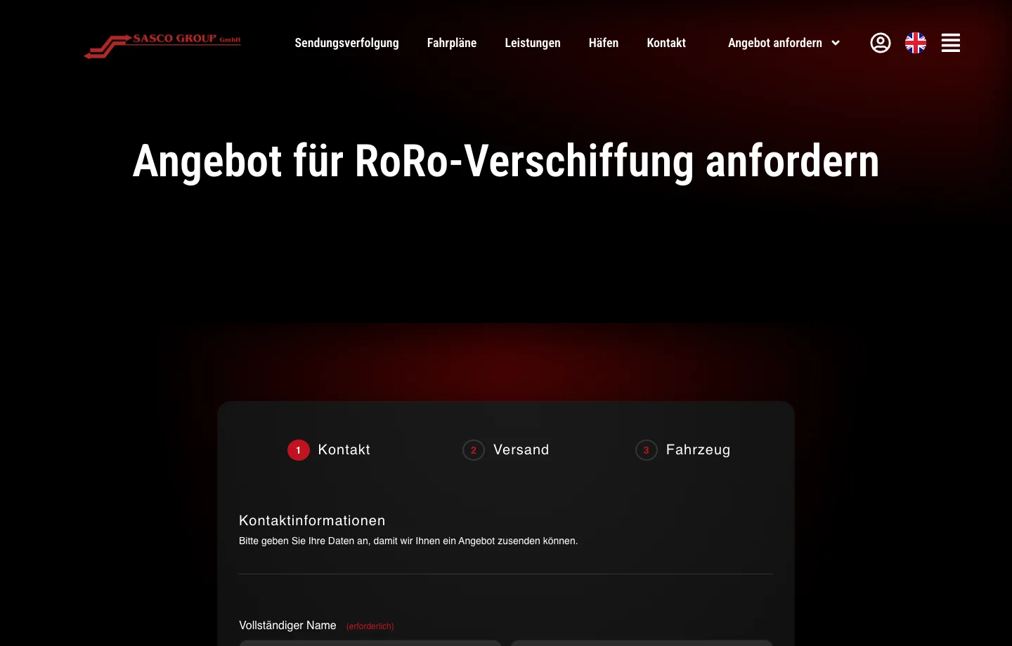 SASCO Angebotsanfrage